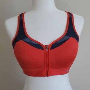 Champion Motion Control Zip Front Sports Bra
